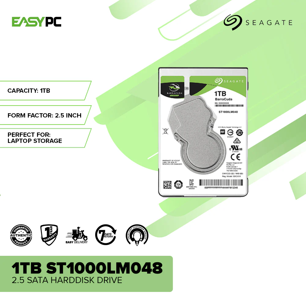 Seagate 1tb ST1000LM048 2.5 Sata Harddisk Drive - Image 2