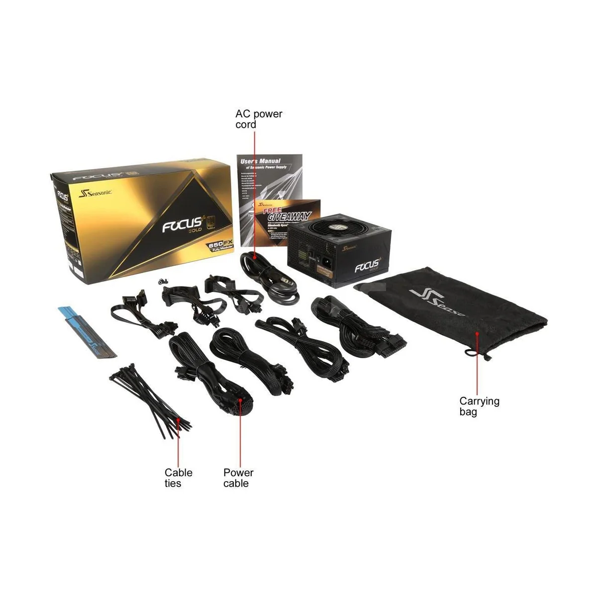 Seasonic Focus 650FX Plus Power Supply Gold - Image 4