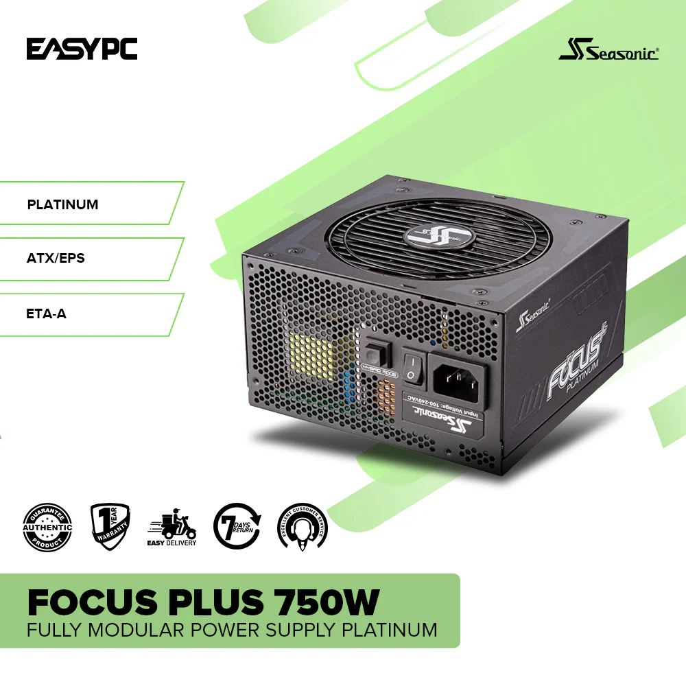 Seasonic Focus Plus 750W Fully Modular Power Supply Platinum - Image 2