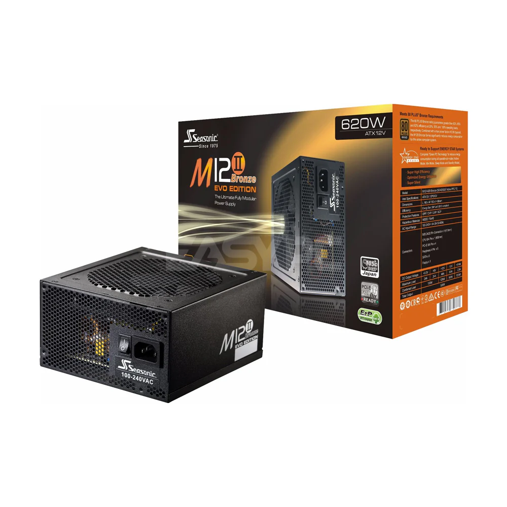 Seasonic M12II EVO 620 watts 80 Plus Modular Bronze Power Supply - Image 4
