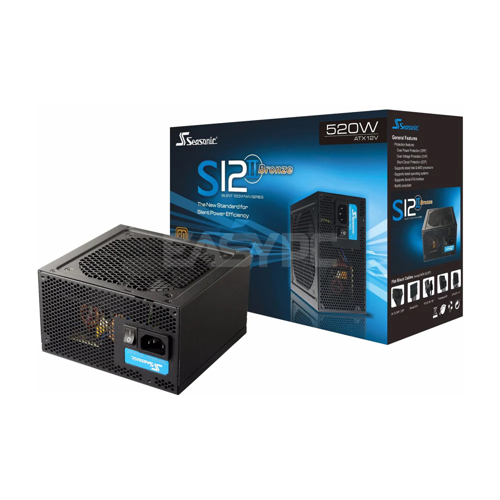 Seasonic S12II 520 watts 80 Bronze Power Supply - Image 3