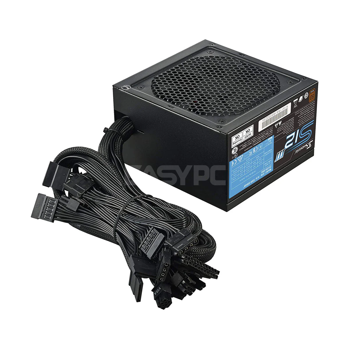 Seasonic S12III 550W/650W/500W 80 Bronze Silent Fan Control Tight Voltage Regulation Power Supply - Image 2