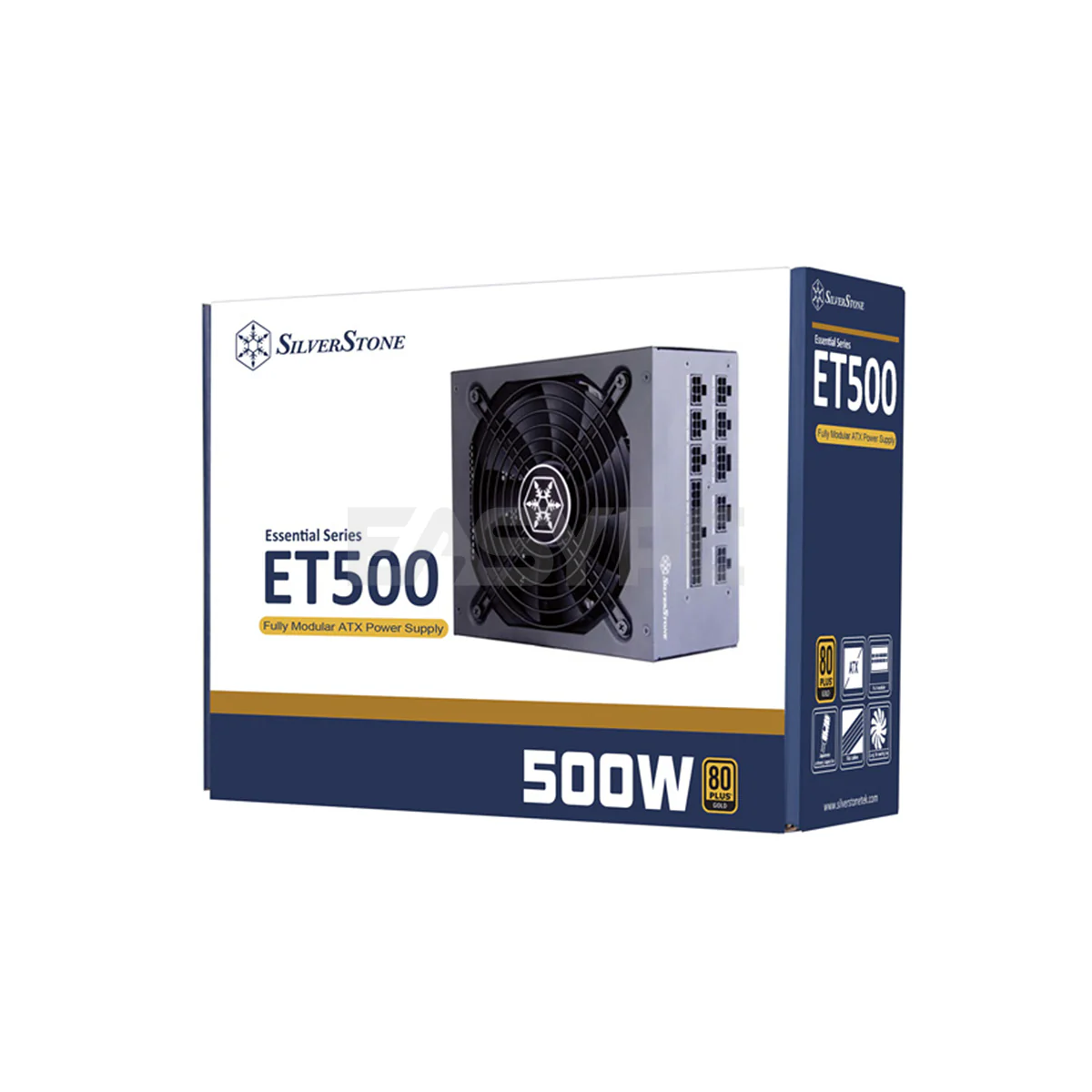 Silverstone Essential 500W Fully Modular Flat Cables 80 Plus Gold Power Supply SST-ET500-MG 6FINE SIES1531 6FINE - Image 6