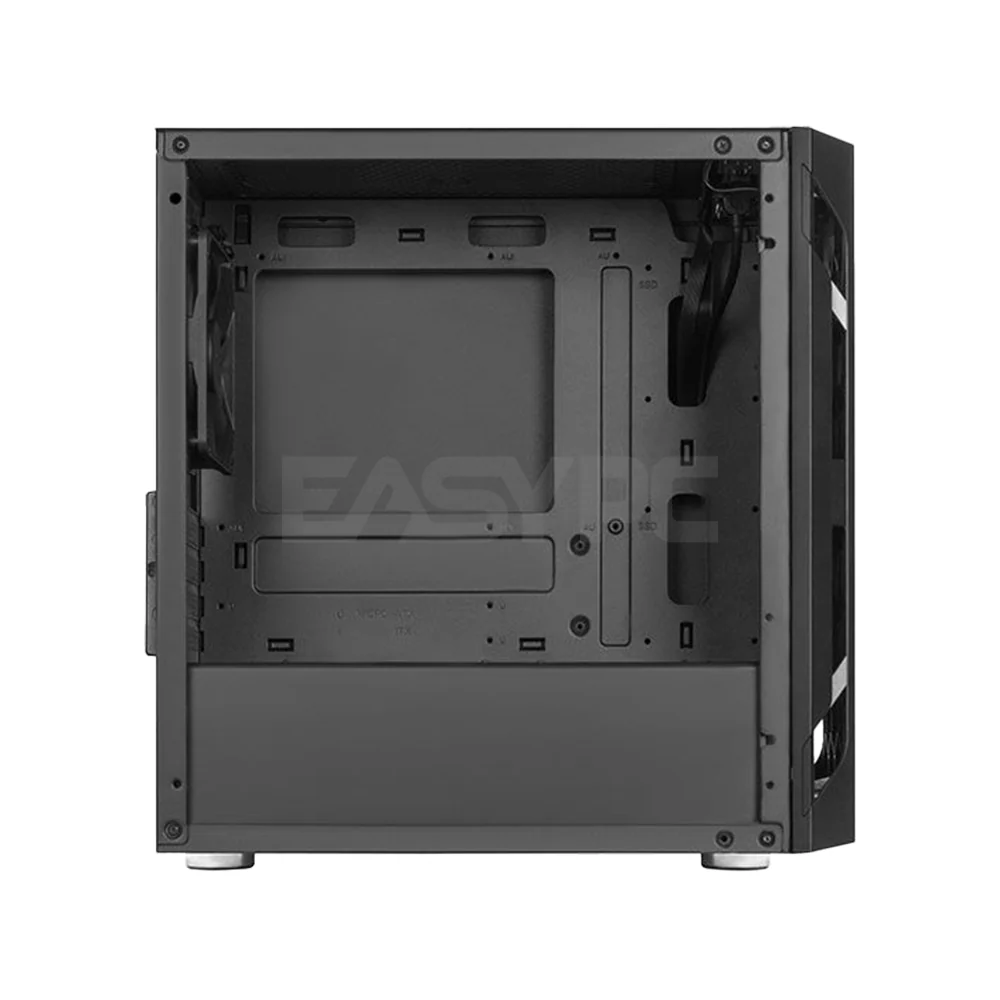 Silverstone FARA H1M Mid-Tower Micro-ATX Tempered Glass Gaming PC Case Black - Image 3