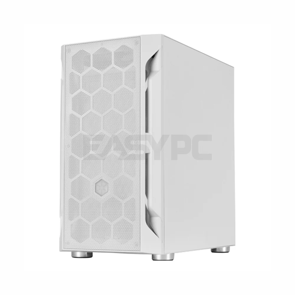Silverstone FARA H1M Mid-Tower Micro-ATX Tempered Glass Gaming PC Case White
