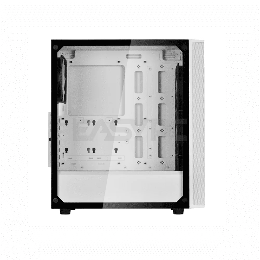 Silverstone FARA R1 PRO Mid-Tower ATX TG with 4 ARGB Fans + Controller Gaming PC Case White - Image 4