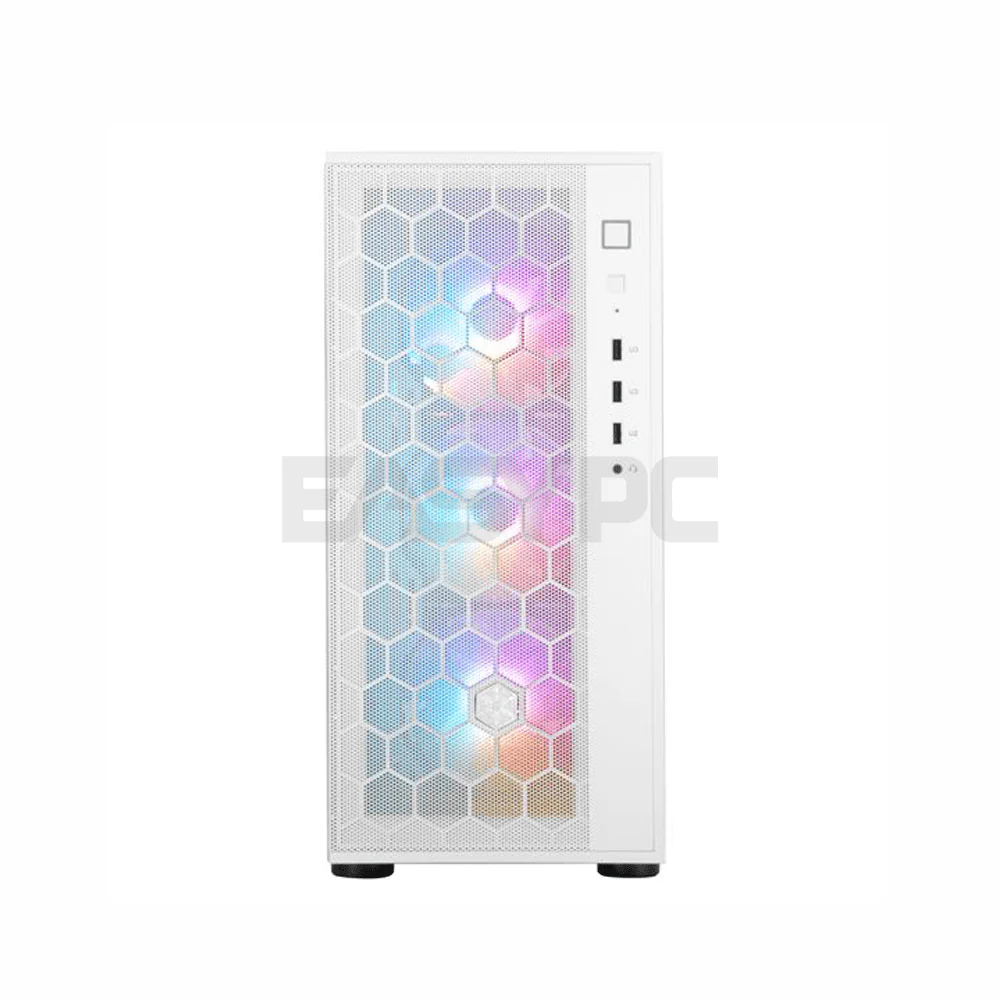 Silverstone Fara R1 Pro SST-FAR1W-PRO-V2 ATX Mid-Tower TG Gaming PC Case With RGB Fans White