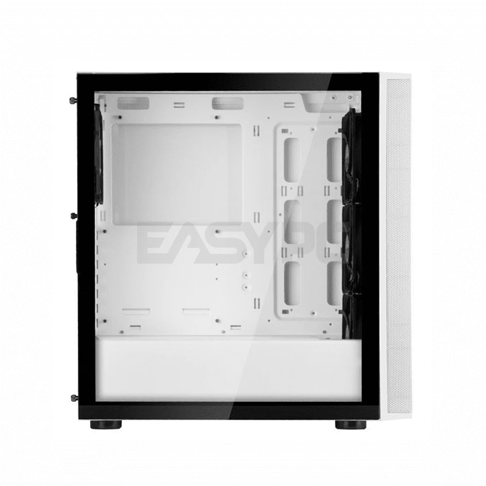 Silverstone Fara R1 Pro SST-FAR1W-PRO-V2 ATX Mid-Tower TG Gaming PC Case With RGB Fans White - Image 3