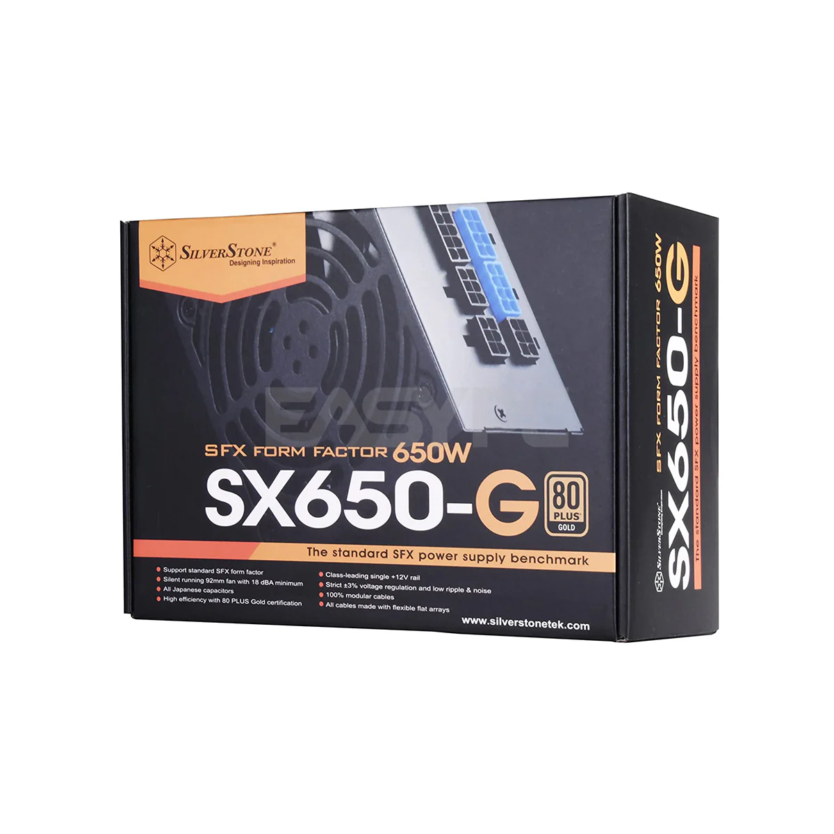 Silverstone Strider 650W Fully Modular Flat Cables 80 Plus Gold SFX-Power Supply SST-SX650-G 6FINE SIST1529 6FINE