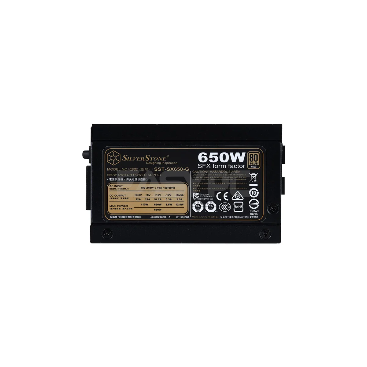 Silverstone Strider 650W Fully Modular Flat Cables 80 Plus Gold SFX-Power Supply SST-SX650-G 6FINE SIST1529 6FINE - Image 4