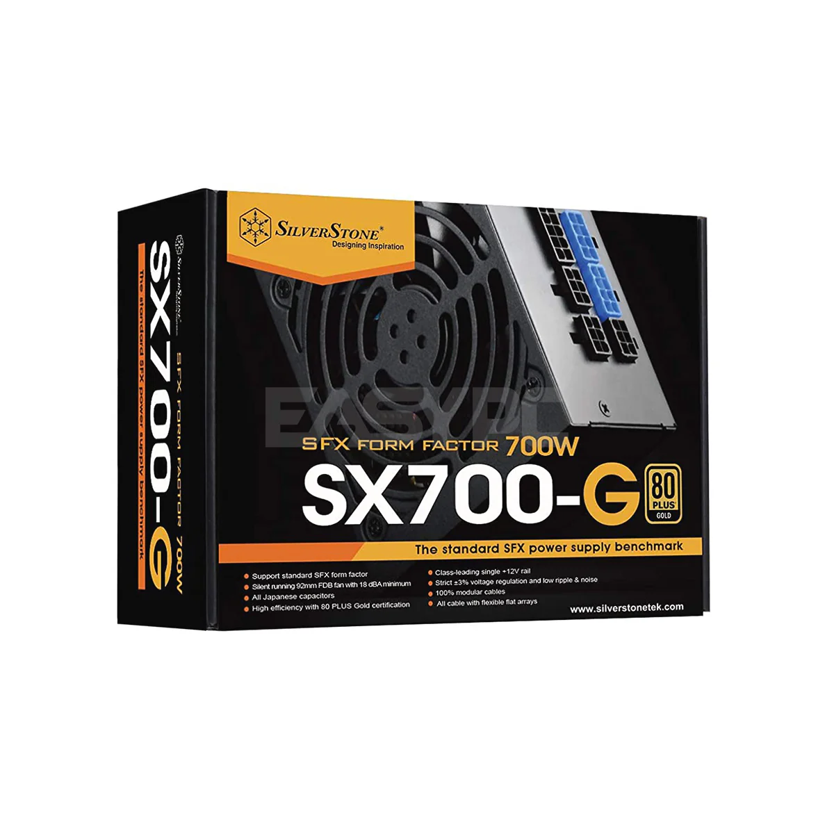 Silverstone Strider 700W Fully Modular Flat Cables 80 Plus Gold SFX-Power Supply SST-SX700-G 6FINE SIST1530 6FINE