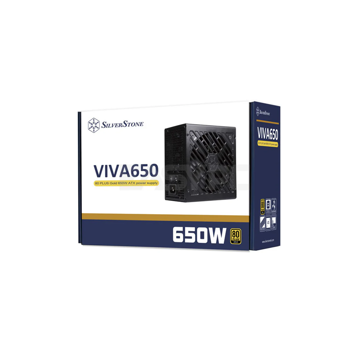 Silverstone VIVA 80+ 650W/750W Gold Single-Rail +12v Non-Modular Flat- Cable Power Supply 5NANO