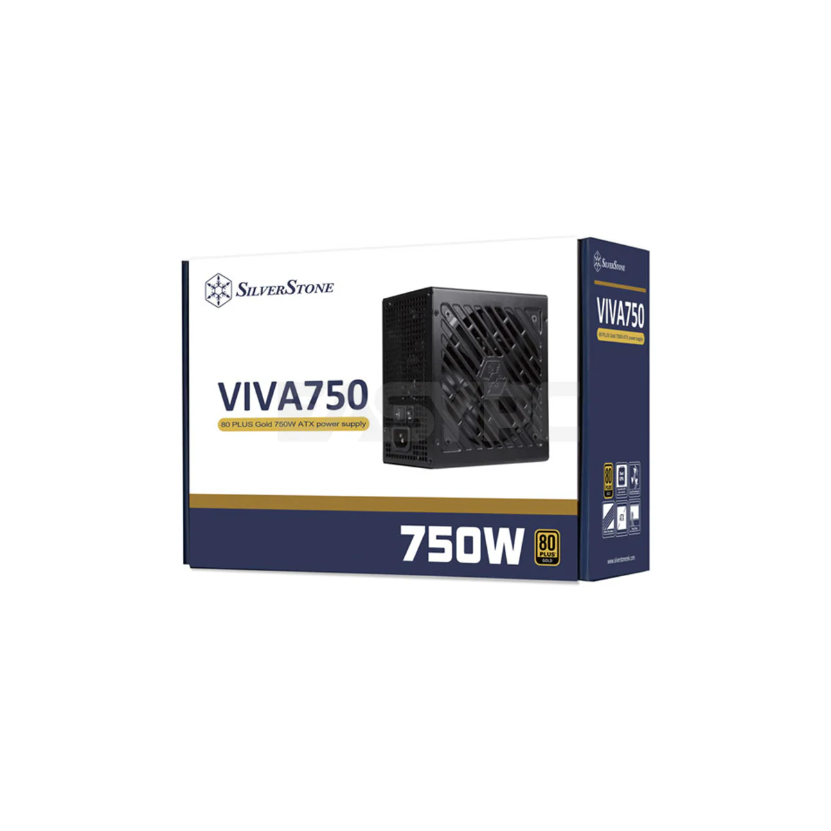 Silverstone VIVA 80+ 650W/750W Gold Single-Rail +12v Non-Modular Flat- Cable Power Supply 5NANO - Image 6