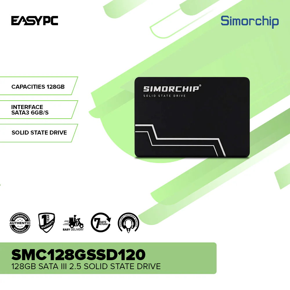 Simorchip SMC128GSSD120 128gb Sata III 2.5 Solid State Drive - Image 2