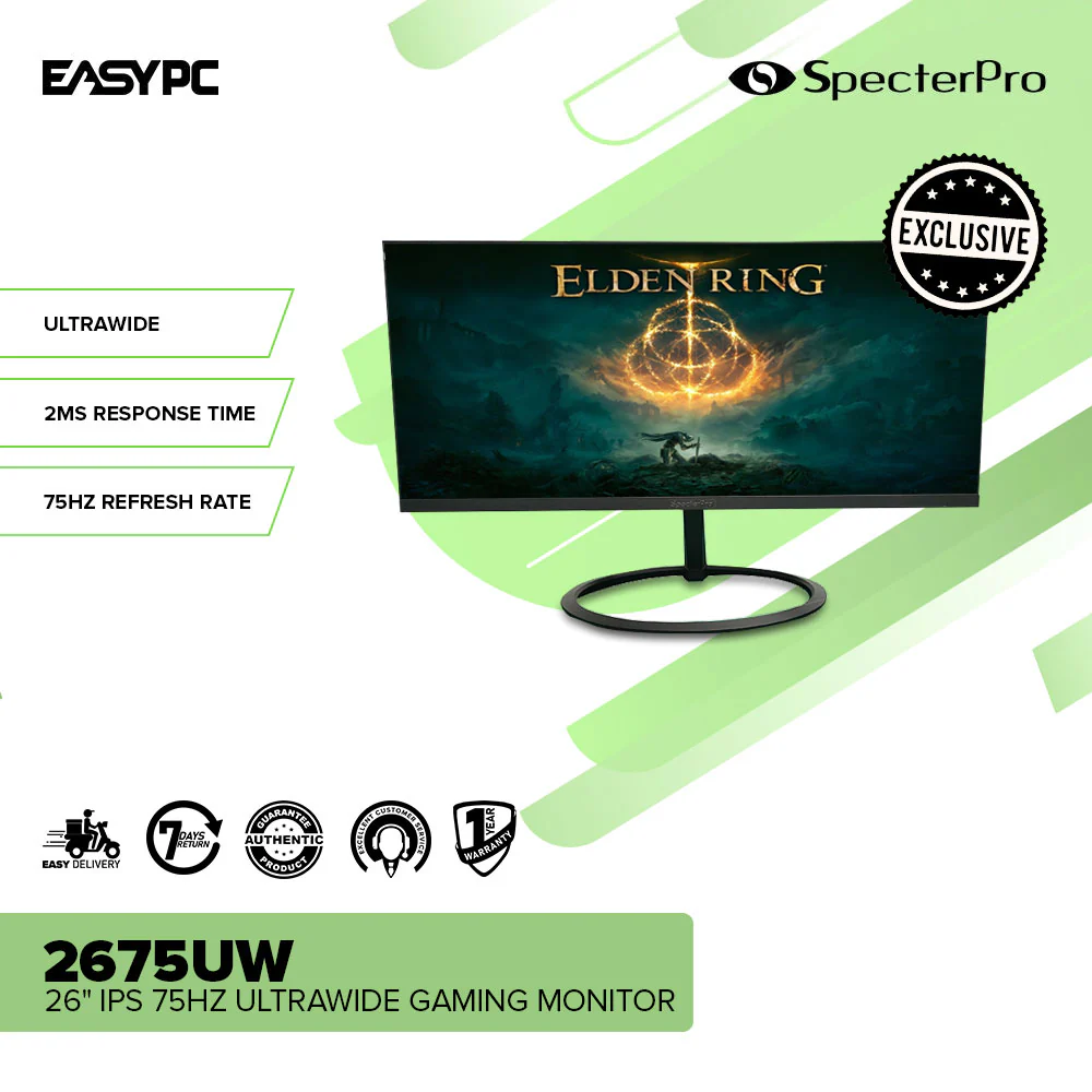 SPECTERPRO 2675UW 26 IPS 75Hz Ultrawide AMD Adaptive Sync Gaming Monitor - Image 2