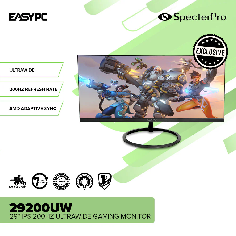 SPECTERPRO 29200UW 29" IPS 200Hz Ultrawide Gaming Monitor - Image 2