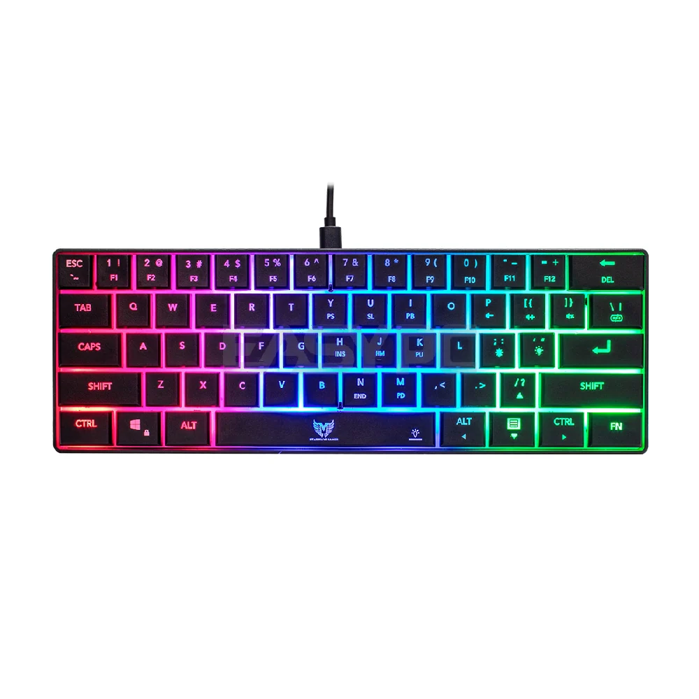 STARWAVE SW-MK06 Membrane Gaming Keyboard Rainbow Backlit 61 Keys