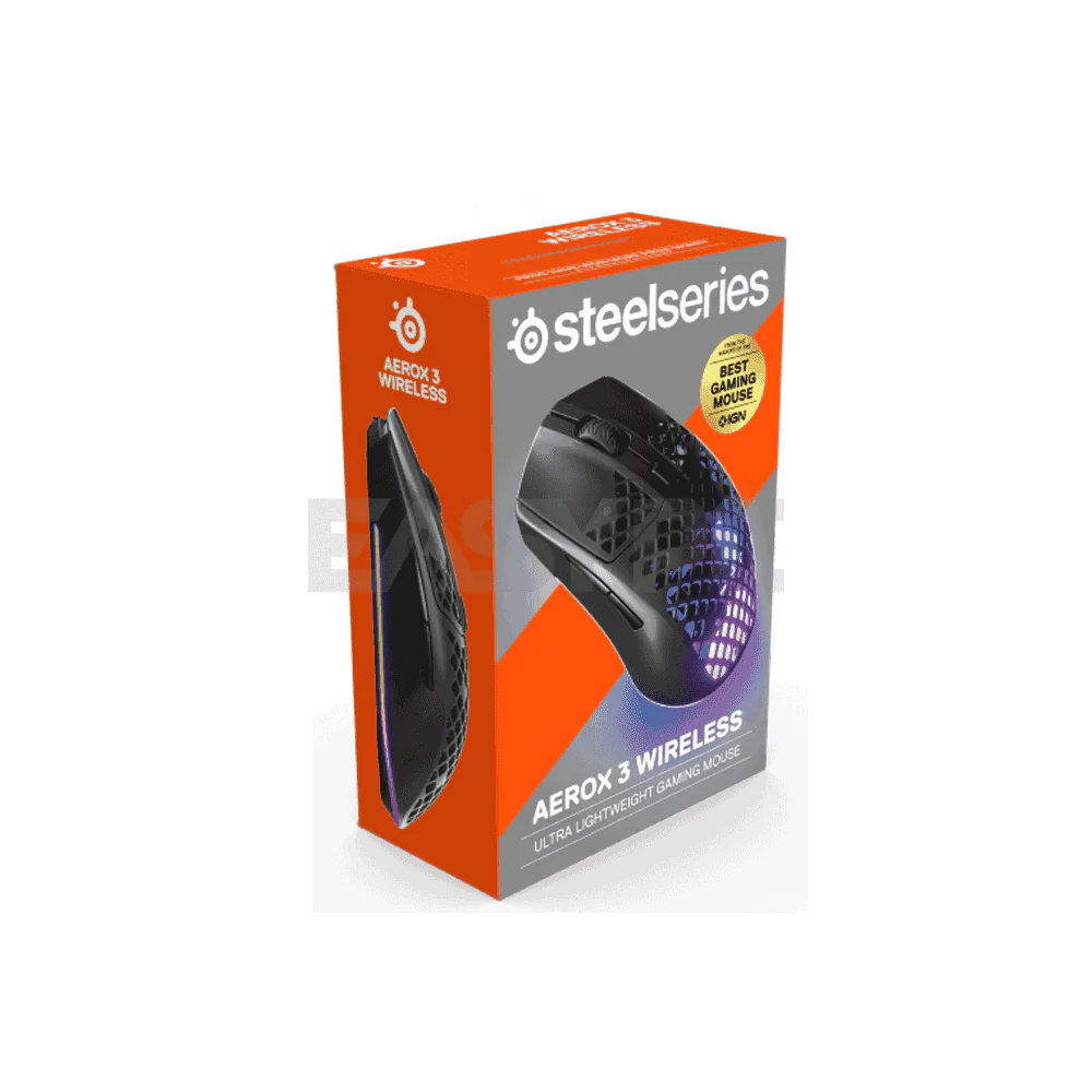 SteelSeries 62612 Aerox 3 Wireless Onyx Mouse Black - Image 4