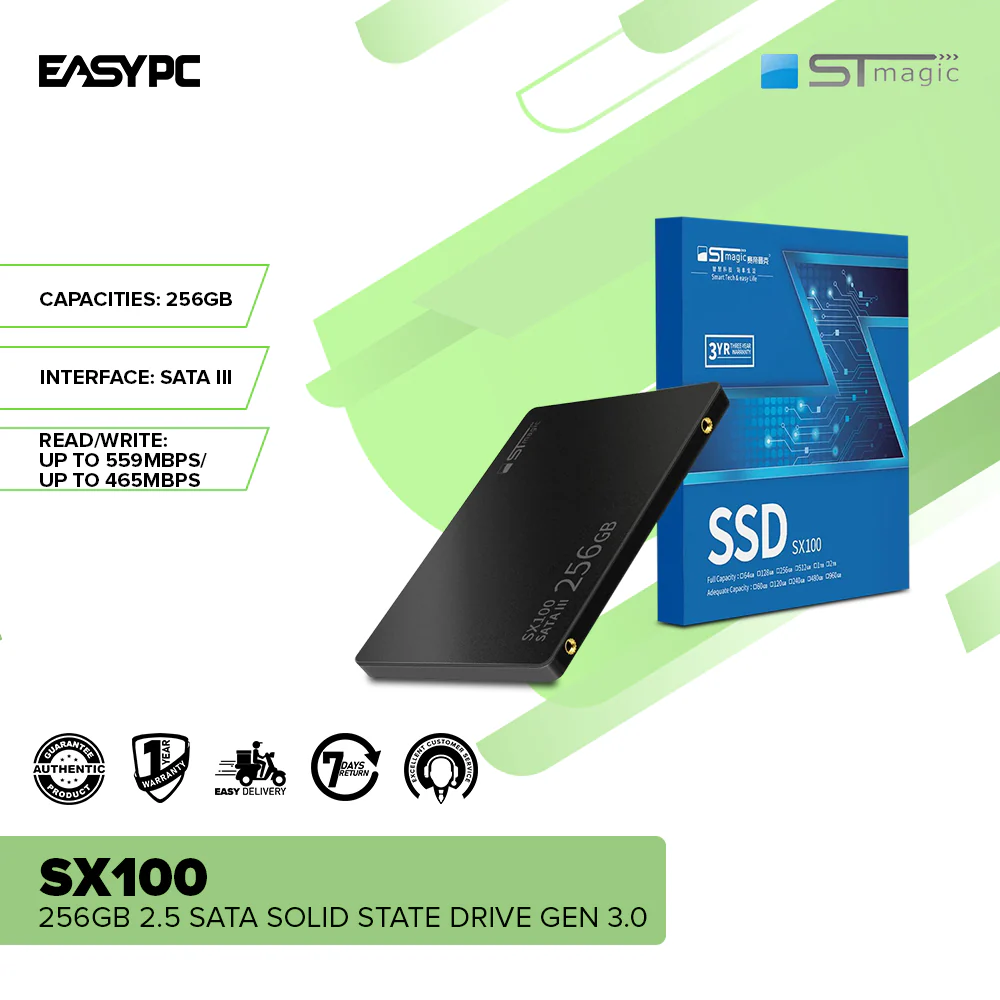 Stmagic SX100 256GB 2.5 Sata Solid State Drive Gen 3.0 - Image 2