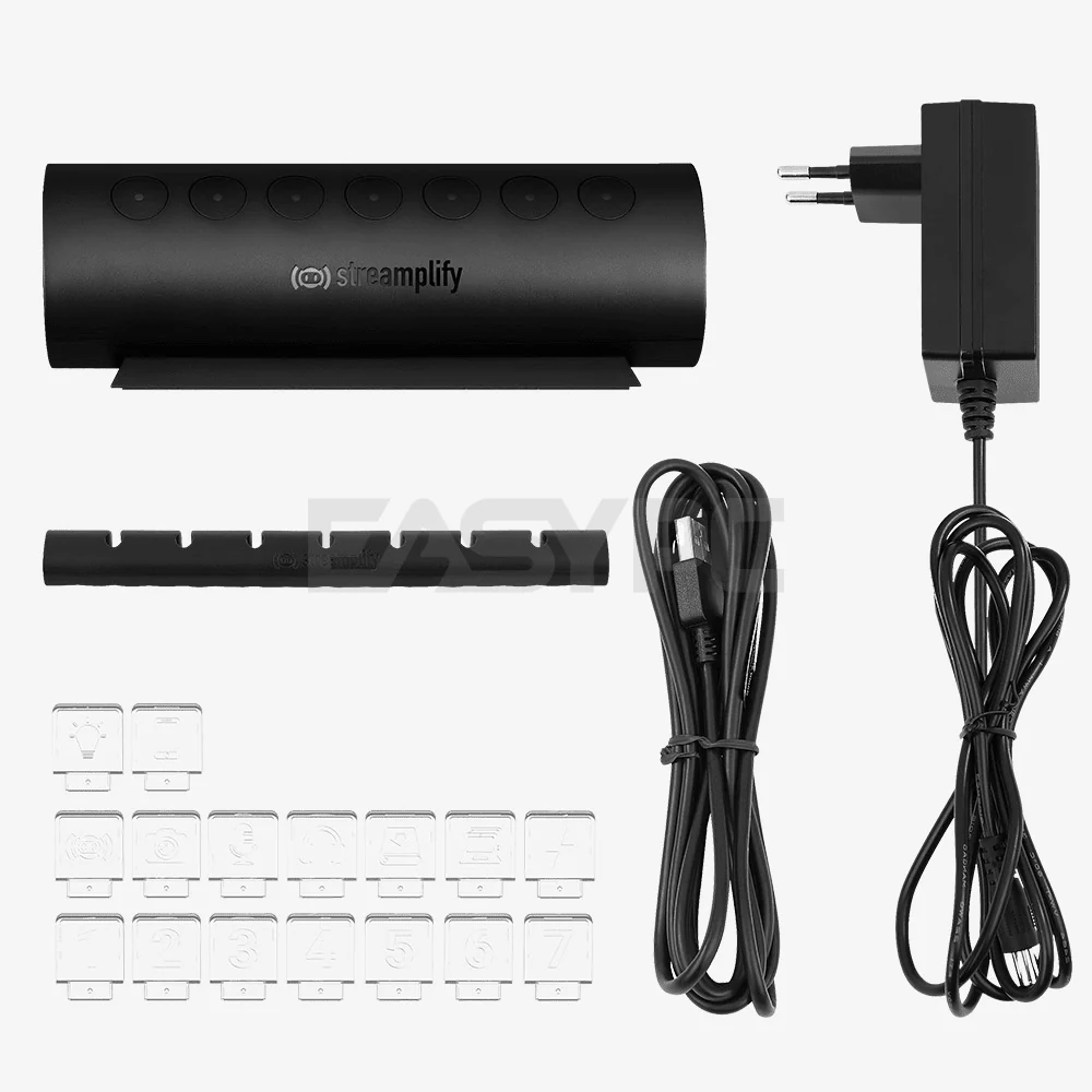 Streamplify (HUB CTRL 7-RGB-US-F-BK) 7-Port RGB USB Hub black - Image 4