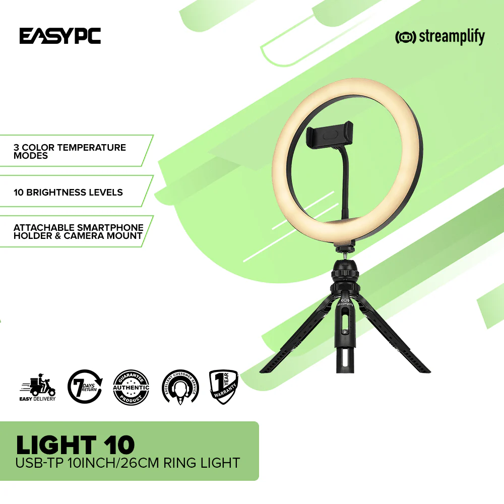 Streamplify (LIGHT 10-USB-TP) 10inch/26cm Ring Light - Image 2