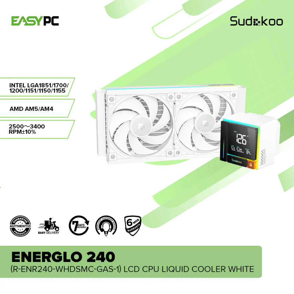 Sudokoo Energlo 240 LCD CPU Liquid Cooler - Image 2