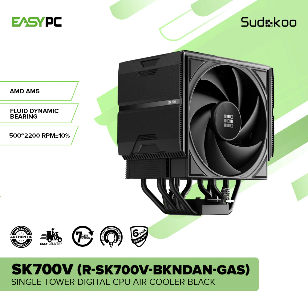 Sudokoo SK700V Single Tower Digital CPU Air Cooler - Image 2