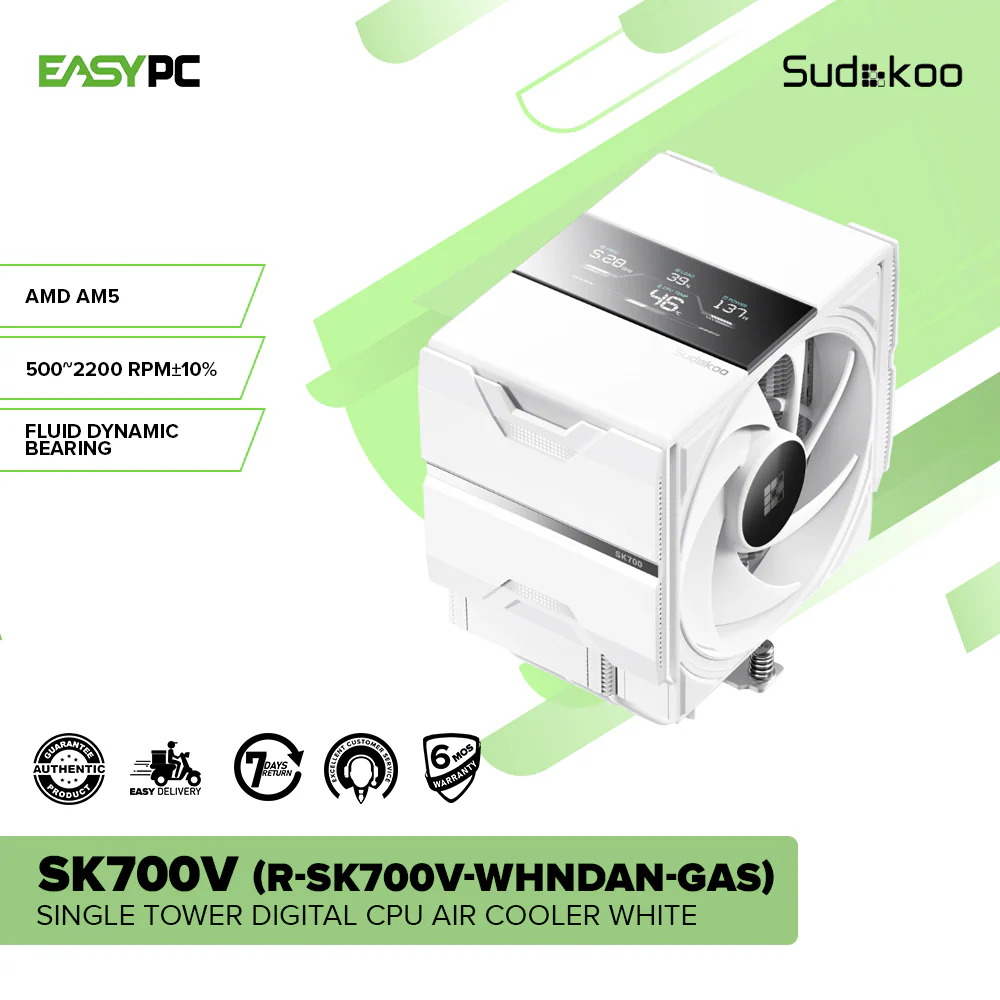Sudokoo SK700V Single Tower Digital CPU Air Cooler - Image 8