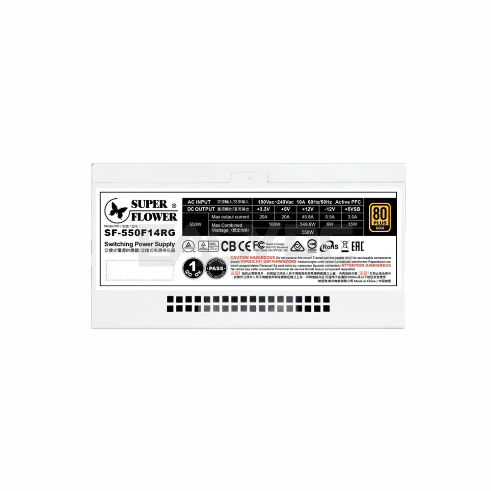 SuperFlower Leadex III 550W 80+  Fully Modular Power Supply RGB Gold - Image 5
