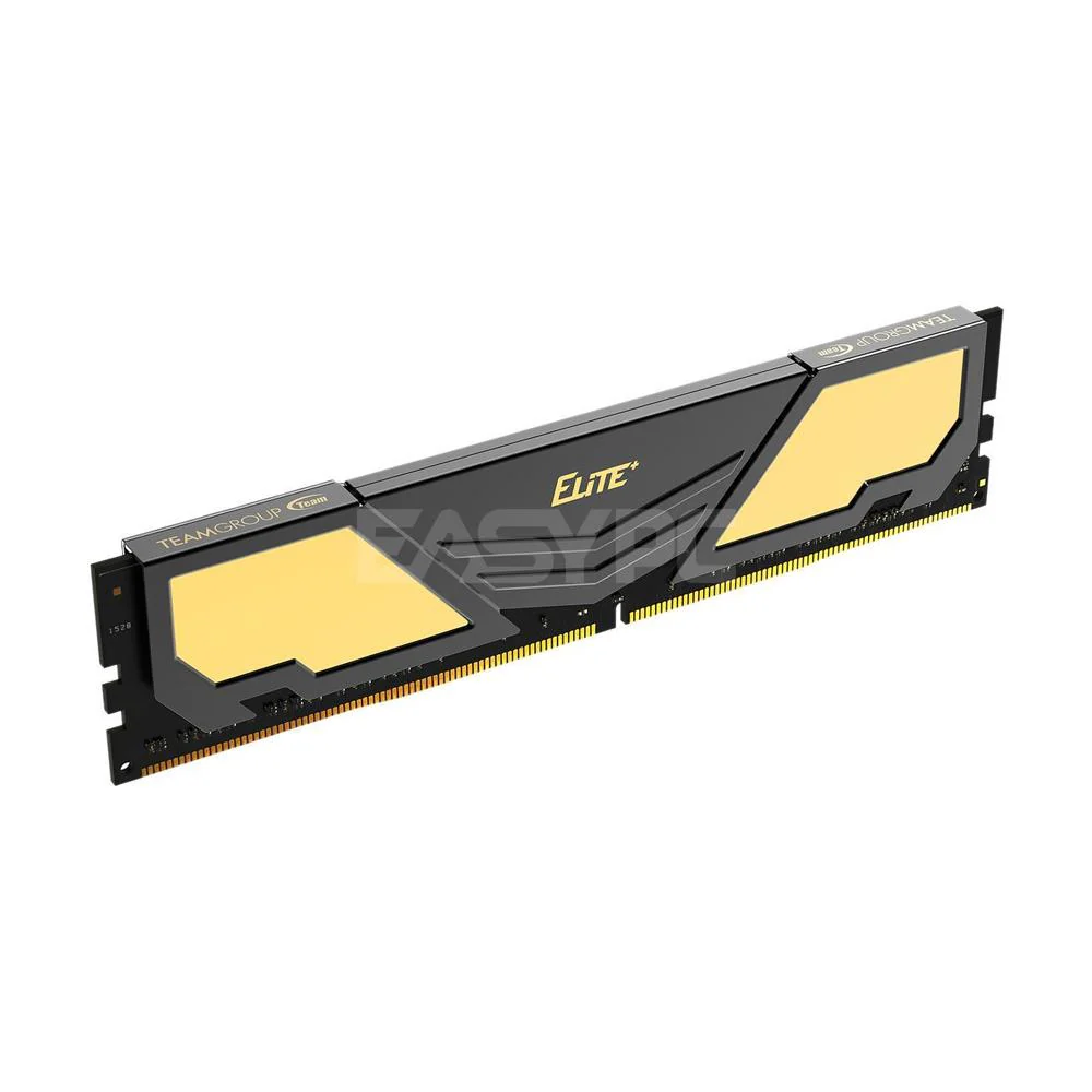 Team Elite Plus 8gb 1x8 3200Mhz Black Gold Ddr4 Memory - Image 4