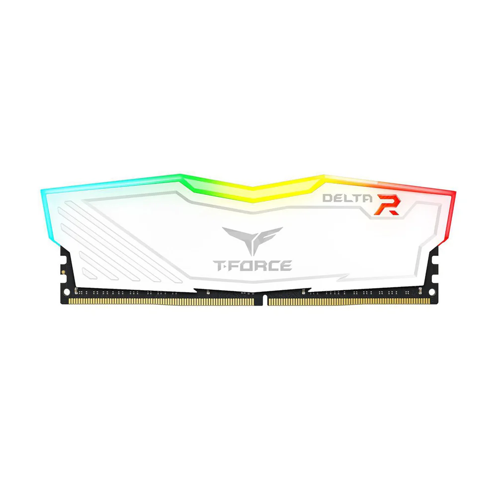 Team Elite TForce Delta 16gb 1x16 Memory 2400mhz Ddr4 RGB White