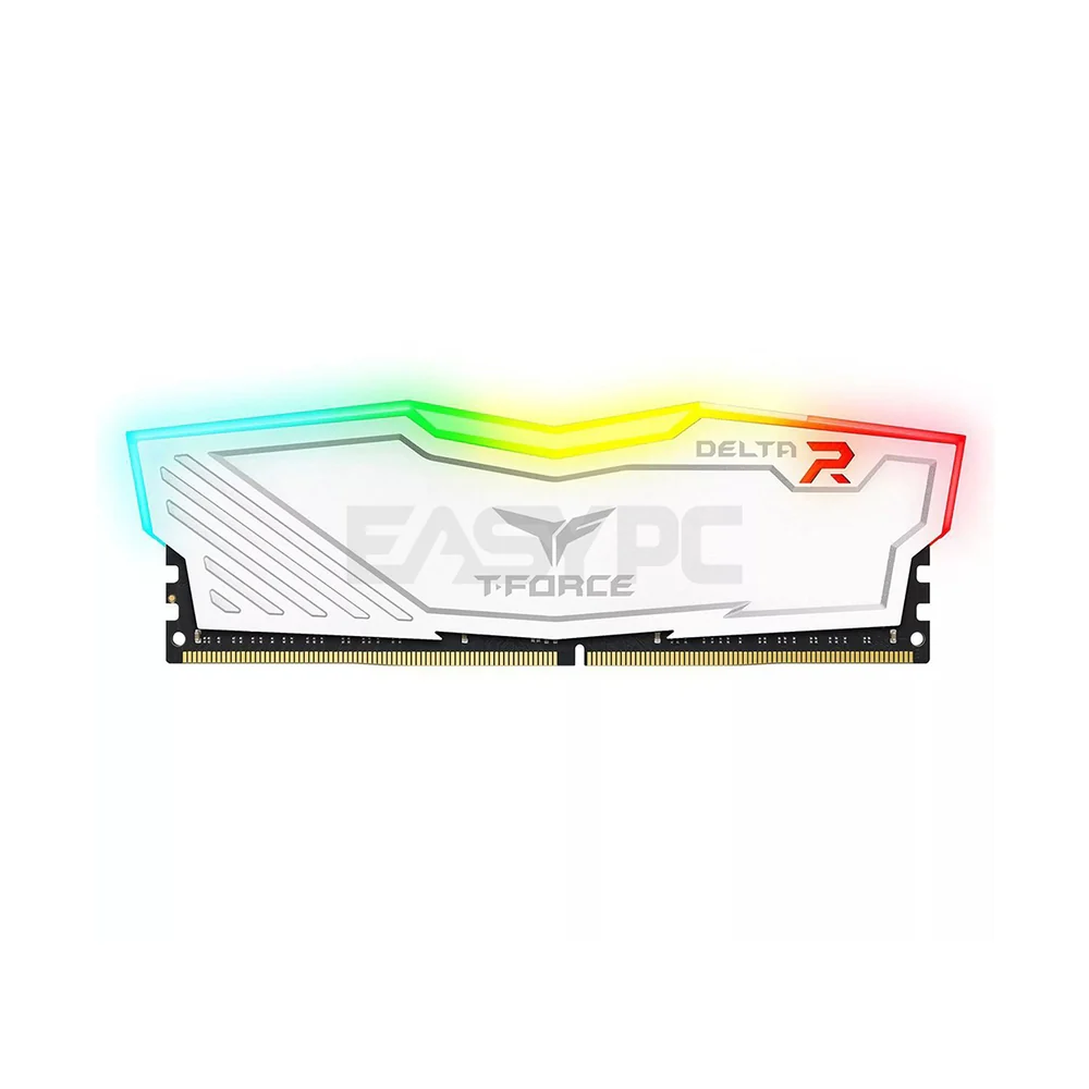 Team Elite TForce Delta 8gb 1x8 2666mhz Ddr4 RGB Memory White | Full color, dazzling and 120Â ultra-wide-angle force flow lighting effect - Image 5