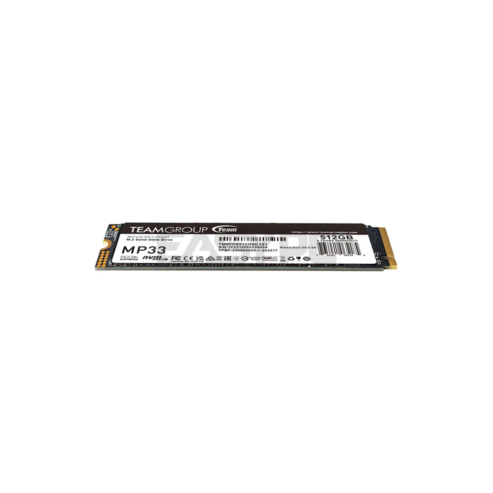 Team Group MP33 512GB M.2 PCIe Gen3.0 x4 NVME 1.3 Solid State Drive - Image 3