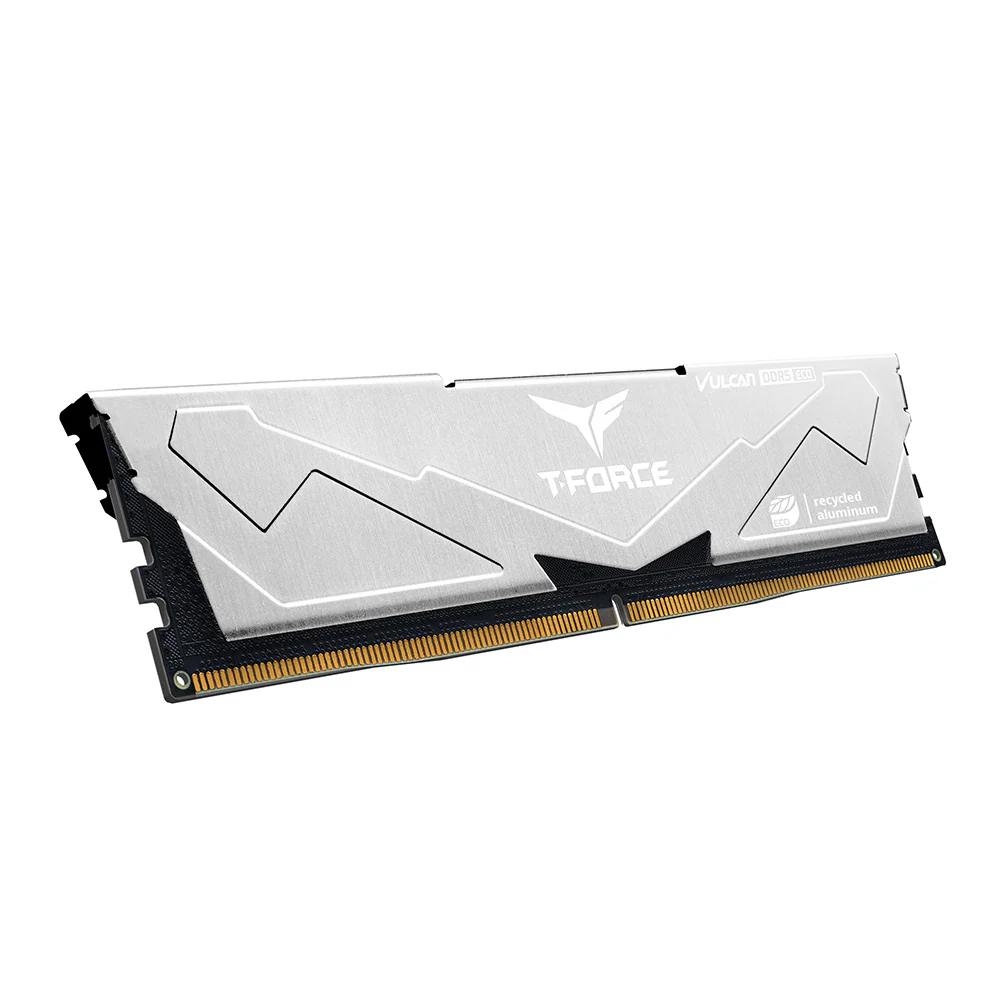 Team Vulcan Eco 32GB 16GBx2 6000Mhz CL38 DDR5 Memory Silver - Image 2