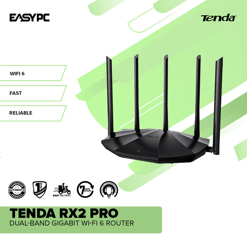 Tenda RX2 Pro Dual-Band Gigabit Wi-Fi 6 Router - Image 2