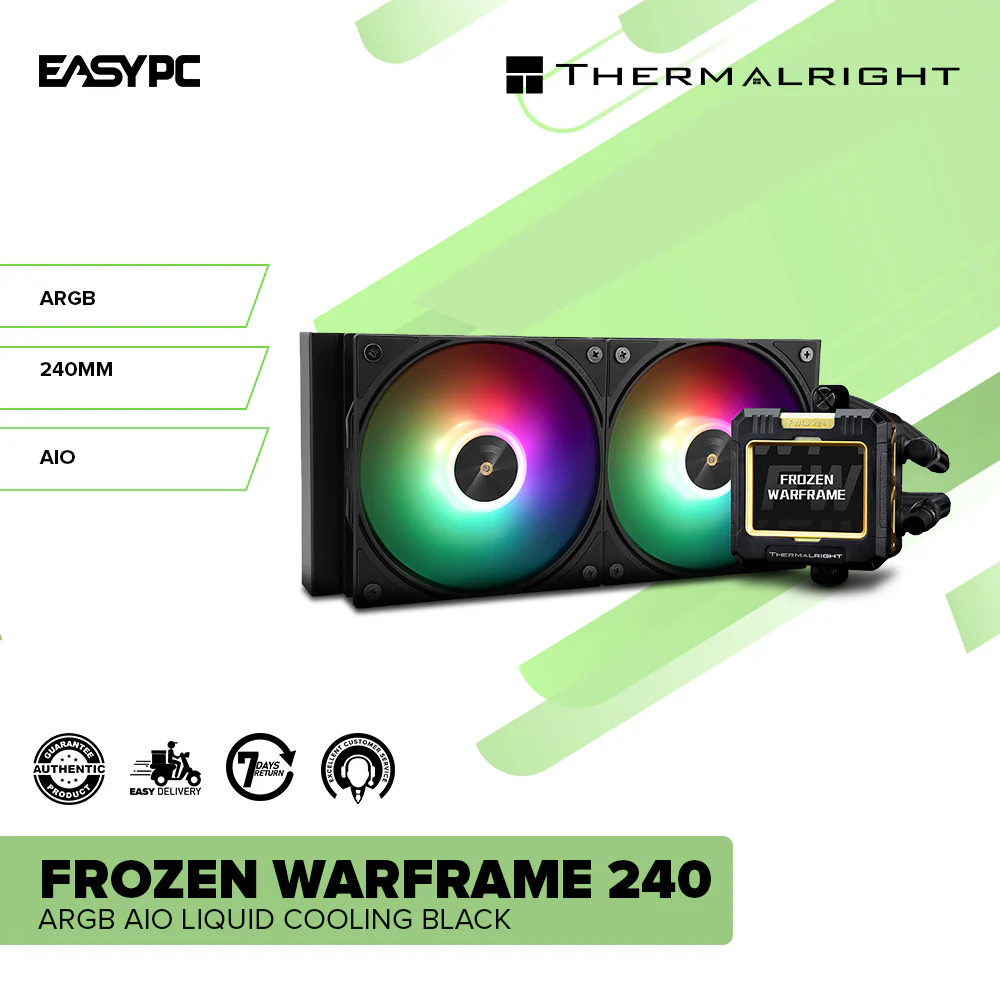 Thermalright Frozen Warframe 240 ARGB AIO Liquid Cooling Black - Image 2