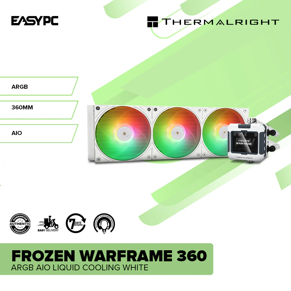 Thermalright Frozen Warframe 360 ARGB AIO Liquid Cooling White - Image 2