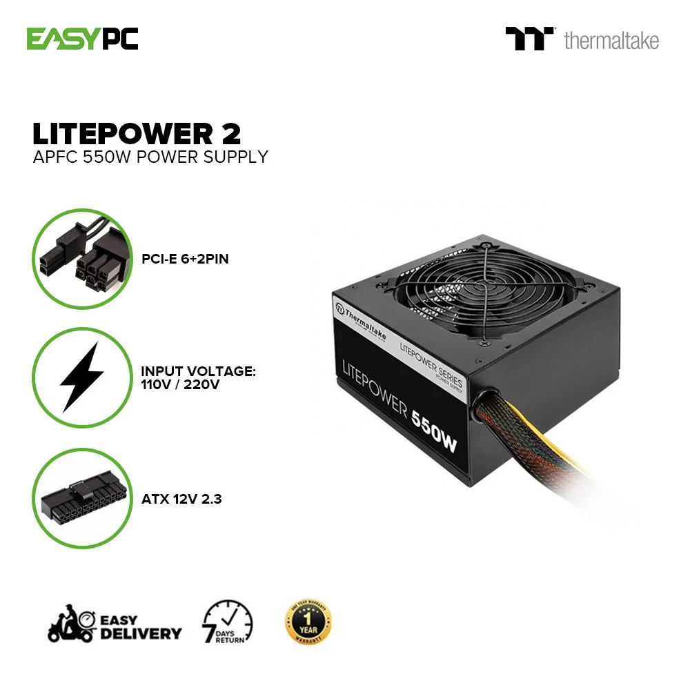 Thermaltake Litepower 550 watts Power Supply - Image 2
