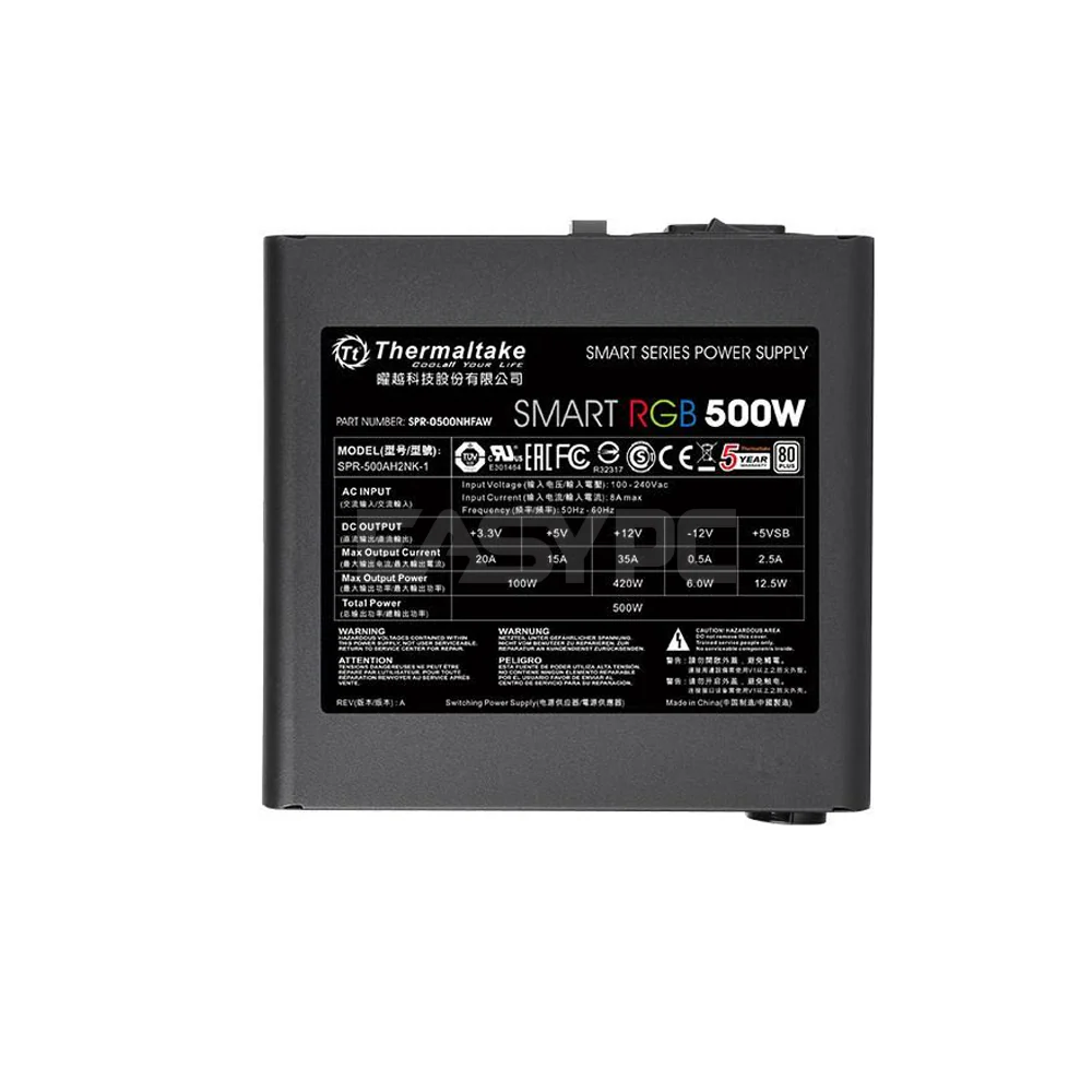 Thermaltake Smart SPR0500 80 Power Supply RGB - Image 5