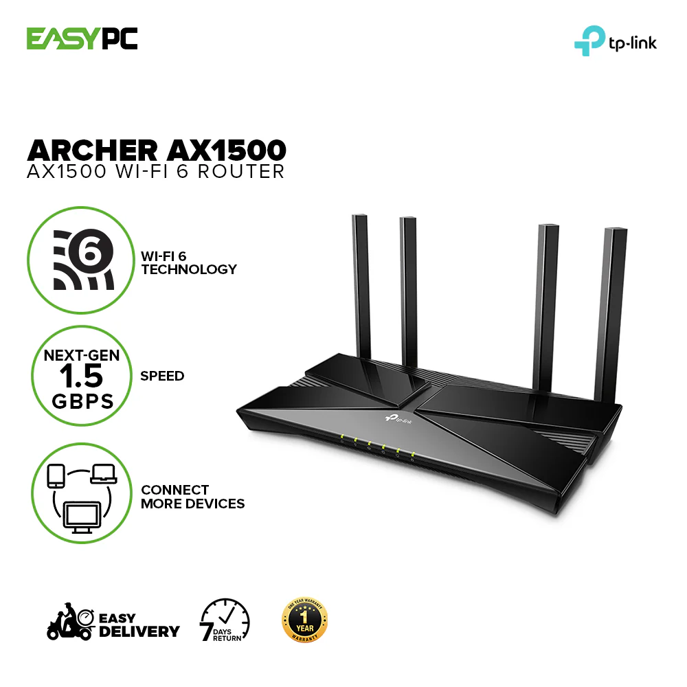 Tp-link Archer AX1500 Reduced Power Consumption Increased Battery Life Wi-Fi 6 Speeds Up to 1.5 Gbps more enjoyable 4K/HD streaming Easy Set Up Router - Image 2
