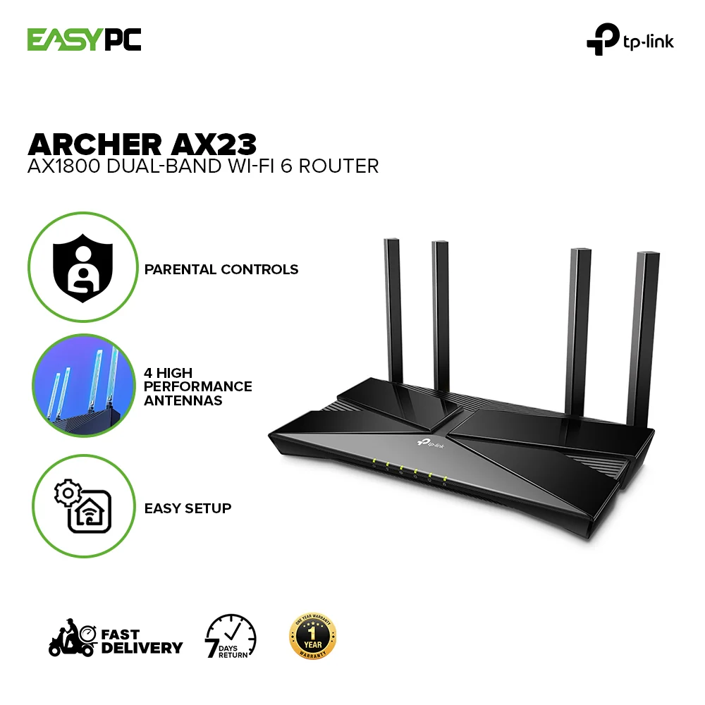 Tp-link Archer AX23 AX1800 Dual-Band Wi-Fi 6 Router - Image 2