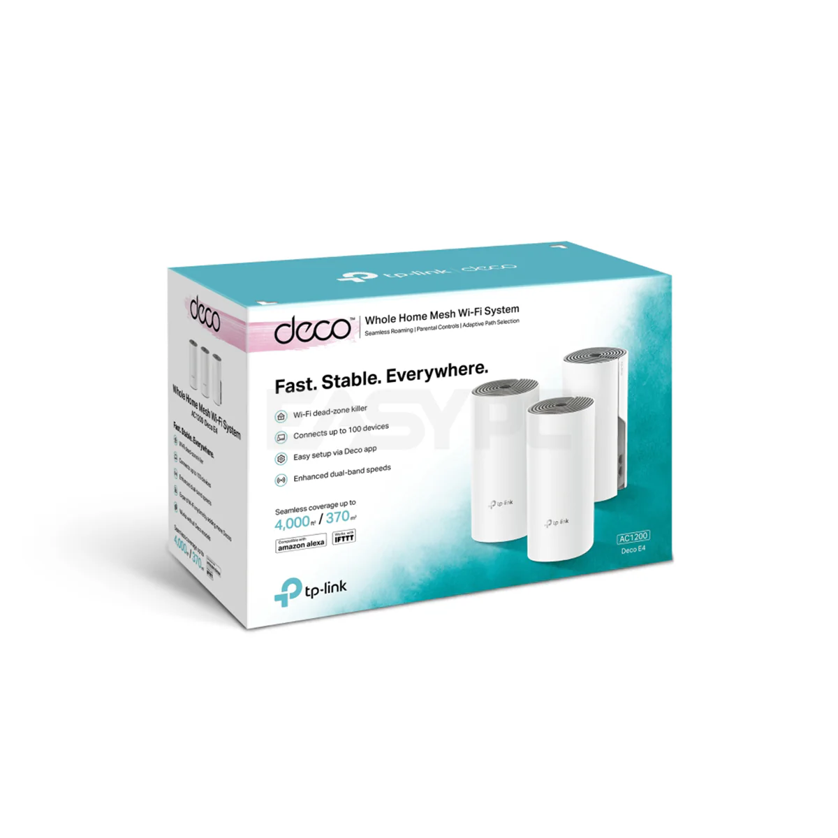 TP-Link Deco E4 (3-pack) V.2 AC1200 Whole Home Mesh Wi-fi System - Image 3