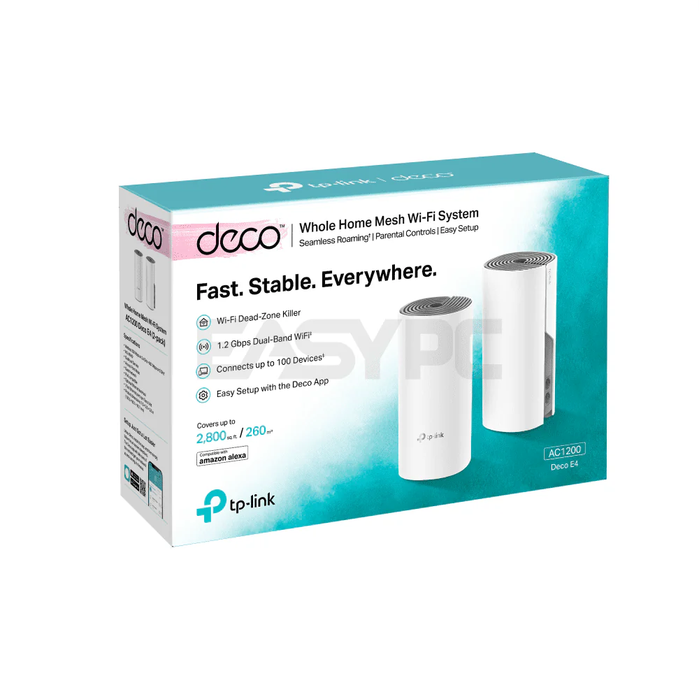 TP-Link Deco E4 AC1200 Whole Home Mesh Wi-Fi System (2-PACK) - Image 4