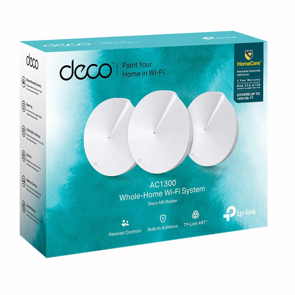 Tp-Link Deco M5 AC1300 (3-Pack) Whole-Home Mesh Wi-Fi System - Image 2