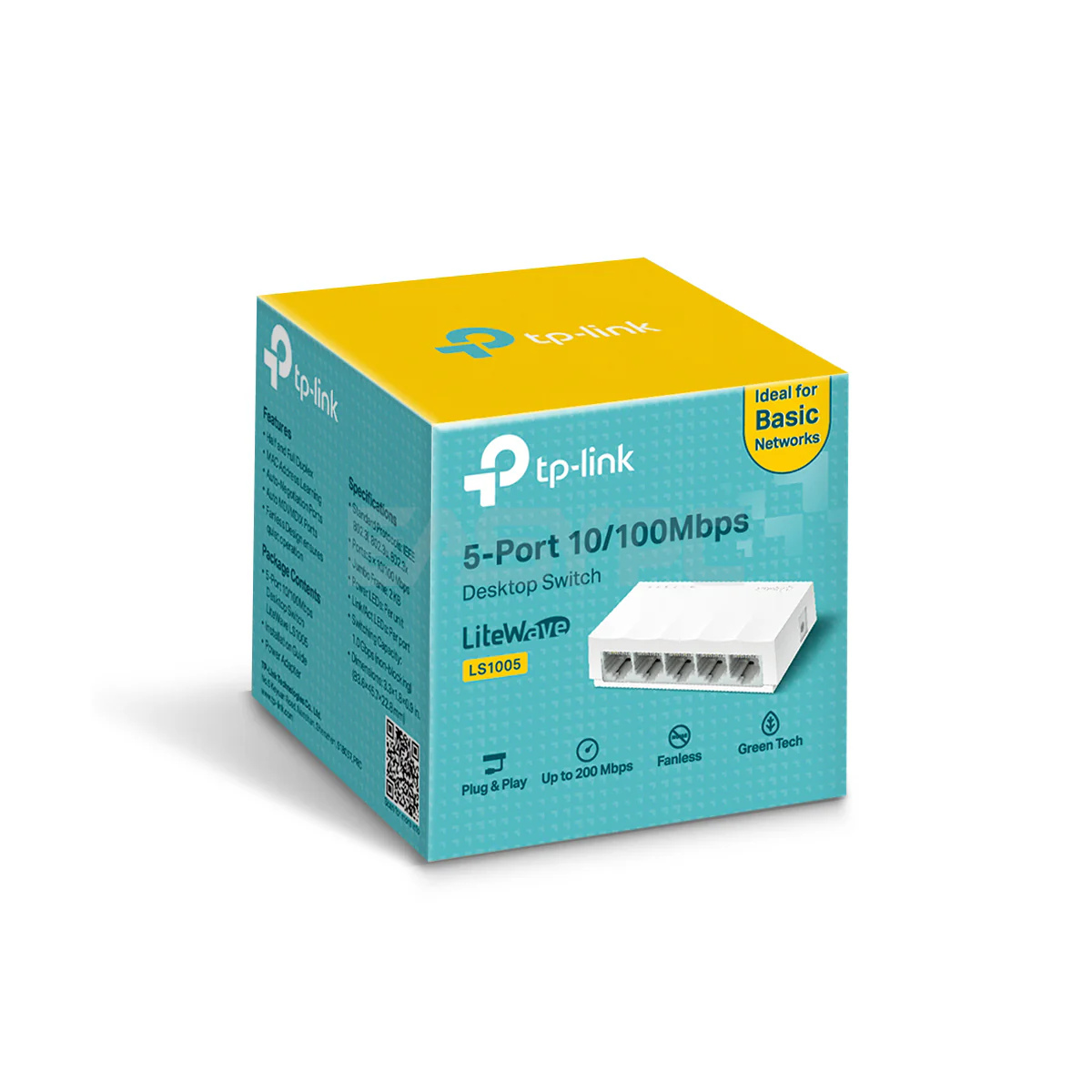 TP-Link LS1005 5-port 10/100mbps Desktop Switch White - Image 4