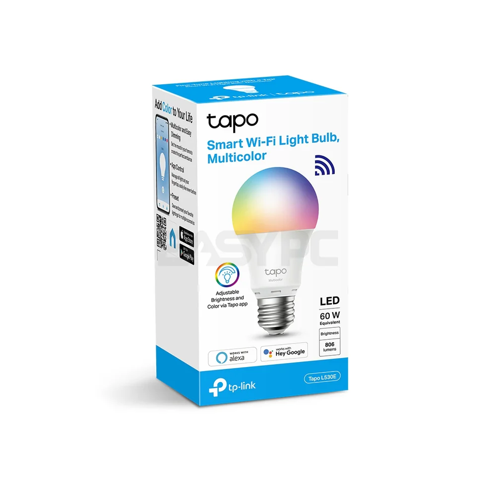 TP-link Tapo L530E and L530E 2-pack Smart Wi-Fi Light Bulb Multicolor