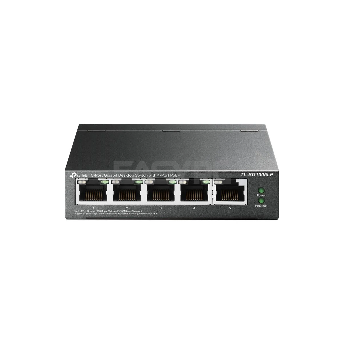 TPLink TL-SG1005LP 5 Port, Gigabit, 4X PoE Switch Hub
