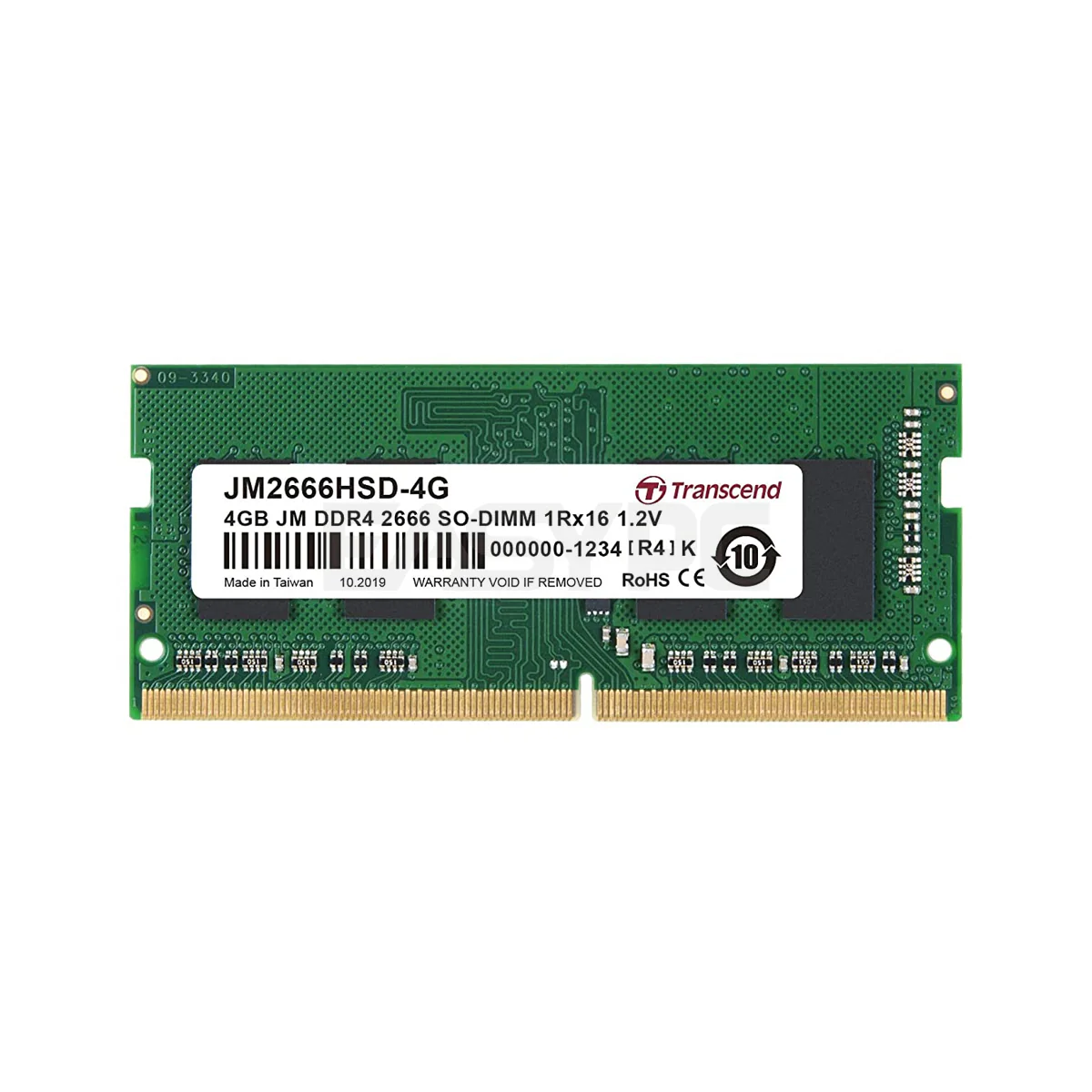 Transcend 4GB 1x4 DDR4 2666 Sodimm Memory