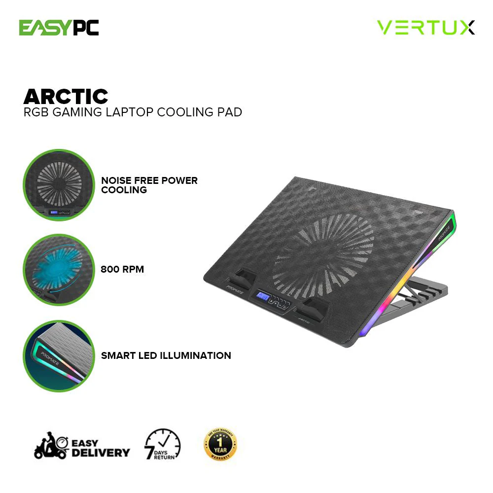 Vertux Arctic Laptop Cooling Pad 17Pro Na Accessories Universal - Image 2