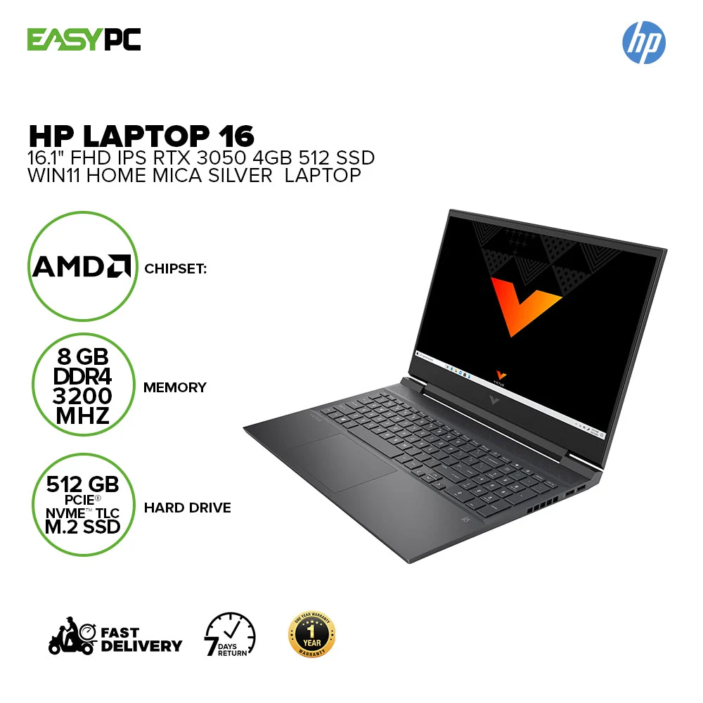 Victus Hp Laptop 16-E0215Ax 5-5600H Win11 Rtx 3050 4Gb/512 Ssd Laptop Universal - Image 2